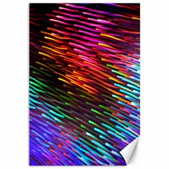 Rainbow Shake Light Line Canvas 12  X 18  