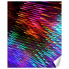 Rainbow Shake Light Line Canvas 11  X 14   by Mariart