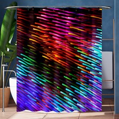 Rainbow Shake Light Line Shower Curtain 60  X 72  (medium)  by Mariart