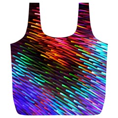 Rainbow Shake Light Line Full Print Recycle Bags (l)  by Mariart