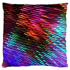 Rainbow Shake Light Line Large Flano Cushion Case (one Side) by Mariart