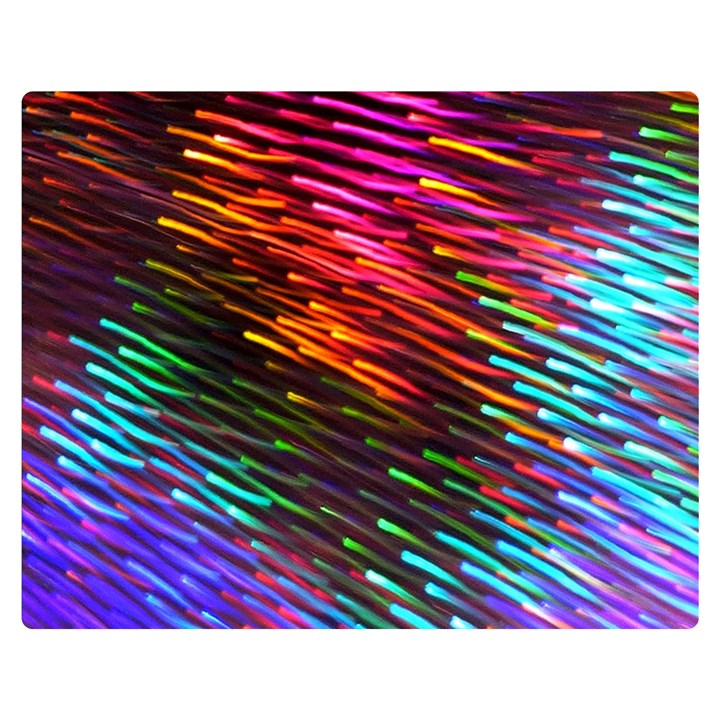 Rainbow Shake Light Line Double Sided Flano Blanket (Medium) 