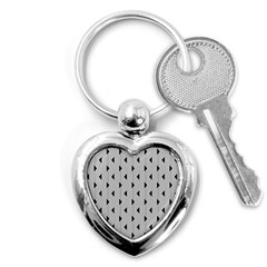 Stripes Line Triangles Vertical Black Key Chains (heart)  by Mariart