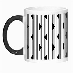 Stripes Line Triangles Vertical Black Morph Mugs by Mariart