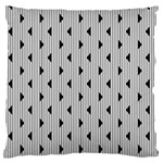 Stripes Line Triangles Vertical Black Standard Flano Cushion Case (Two Sides) Front