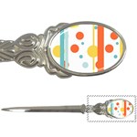 Stripes Dots Line Circle Vertical Yellow Red Blue Polka Letter Openers Front