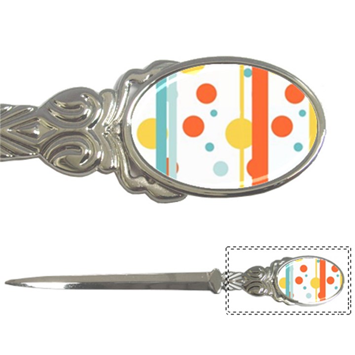 Stripes Dots Line Circle Vertical Yellow Red Blue Polka Letter Openers