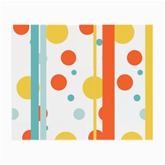 Stripes Dots Line Circle Vertical Yellow Red Blue Polka Small Glasses Cloth