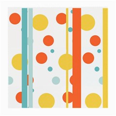 Stripes Dots Line Circle Vertical Yellow Red Blue Polka Medium Glasses Cloth by Mariart