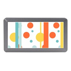 Stripes Dots Line Circle Vertical Yellow Red Blue Polka Memory Card Reader (mini)