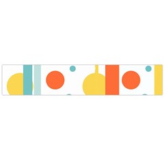 Stripes Dots Line Circle Vertical Yellow Red Blue Polka Flano Scarf (large) by Mariart