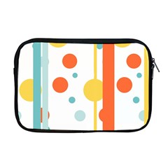 Stripes Dots Line Circle Vertical Yellow Red Blue Polka Apple Macbook Pro 17  Zipper Case