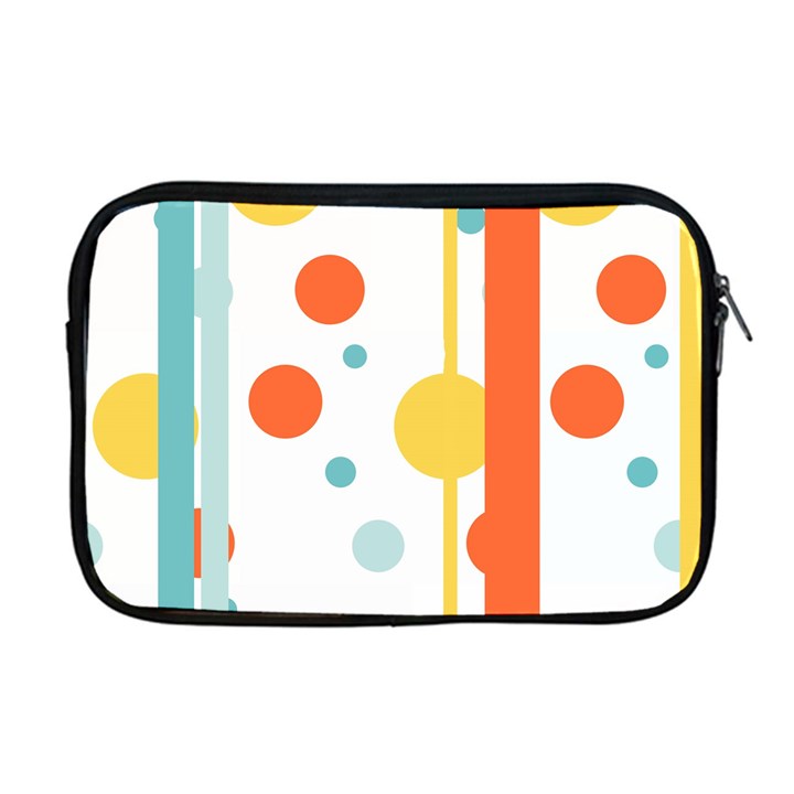 Stripes Dots Line Circle Vertical Yellow Red Blue Polka Apple MacBook Pro 17  Zipper Case