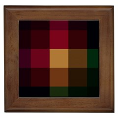 Stripes Plaid Color Framed Tiles by Mariart