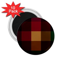 Stripes Plaid Color 2 25  Magnets (10 Pack) 