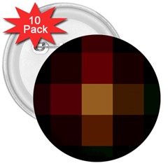 Stripes Plaid Color 3  Buttons (10 Pack) 