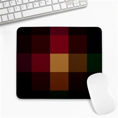 Stripes Plaid Color Large Mousepads by Mariart