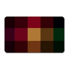 Stripes Plaid Color Magnet (rectangular) by Mariart