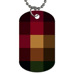 Stripes Plaid Color Dog Tag (one Side)