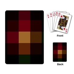 Stripes Plaid Color Playing Card by Mariart