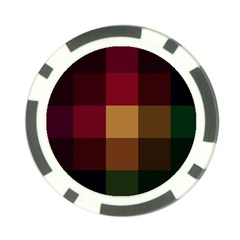 Stripes Plaid Color Poker Chip Card Guard by Mariart