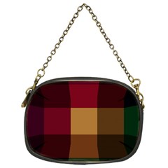 Stripes Plaid Color Chain Purses (one Side)  by Mariart