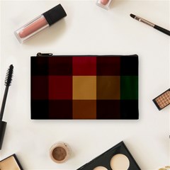 Stripes Plaid Color Cosmetic Bag (small) 