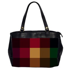 Stripes Plaid Color Office Handbags (2 Sides)  by Mariart