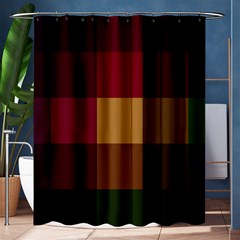 Stripes Plaid Color Shower Curtain 60  X 72  (medium)  by Mariart