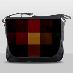 Stripes Plaid Color Messenger Bags by Mariart