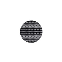 Tribal Stripes Black White 1  Mini Buttons