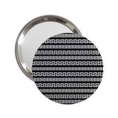 Tribal Stripes Black White 2 25  Handbag Mirrors