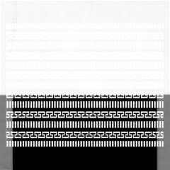 Tribal Stripes Black White Rectangular Jigsaw Puzzl by Mariart