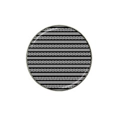 Tribal Stripes Black White Hat Clip Ball Marker by Mariart