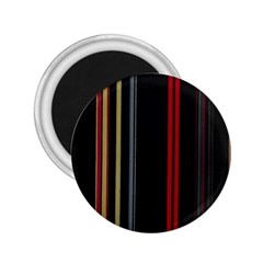 Stripes Line Black Red 2 25  Magnets