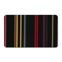 Stripes Line Black Red Magnet (rectangular)