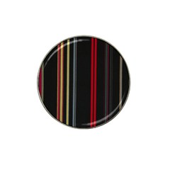 Stripes Line Black Red Hat Clip Ball Marker (4 Pack)