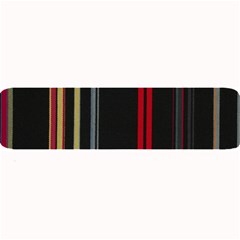 Stripes Line Black Red Large Bar Mats by Mariart