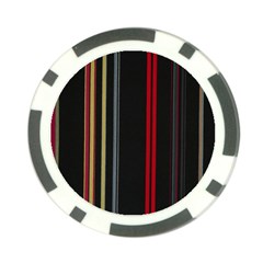 Stripes Line Black Red Poker Chip Card Guard (10 Pack) by Mariart