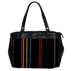 Stripes Line Black Red Office Handbags by Mariart