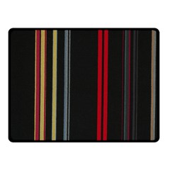 Stripes Line Black Red Fleece Blanket (small) by Mariart