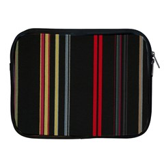 Stripes Line Black Red Apple Ipad 2/3/4 Zipper Cases by Mariart