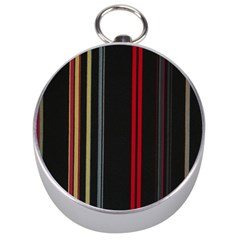 Stripes Line Black Red Silver Compasses by Mariart