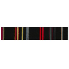 Stripes Line Black Red Flano Scarf (large) by Mariart