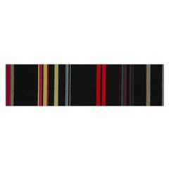 Stripes Line Black Red Satin Scarf (oblong) by Mariart