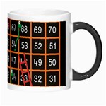 Snakes Ladders Game Plaid Number Morph Mugs Right