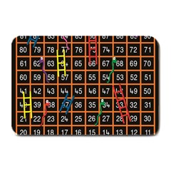 Snakes Ladders Game Plaid Number Plate Mats by Mariart