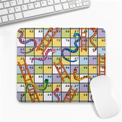 Snakes Ladders Game Board Large Mousepads