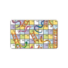 Snakes Ladders Game Board Magnet (name Card)