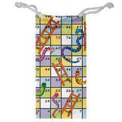 Snakes Ladders Game Board Jewelry Bag by Mariart